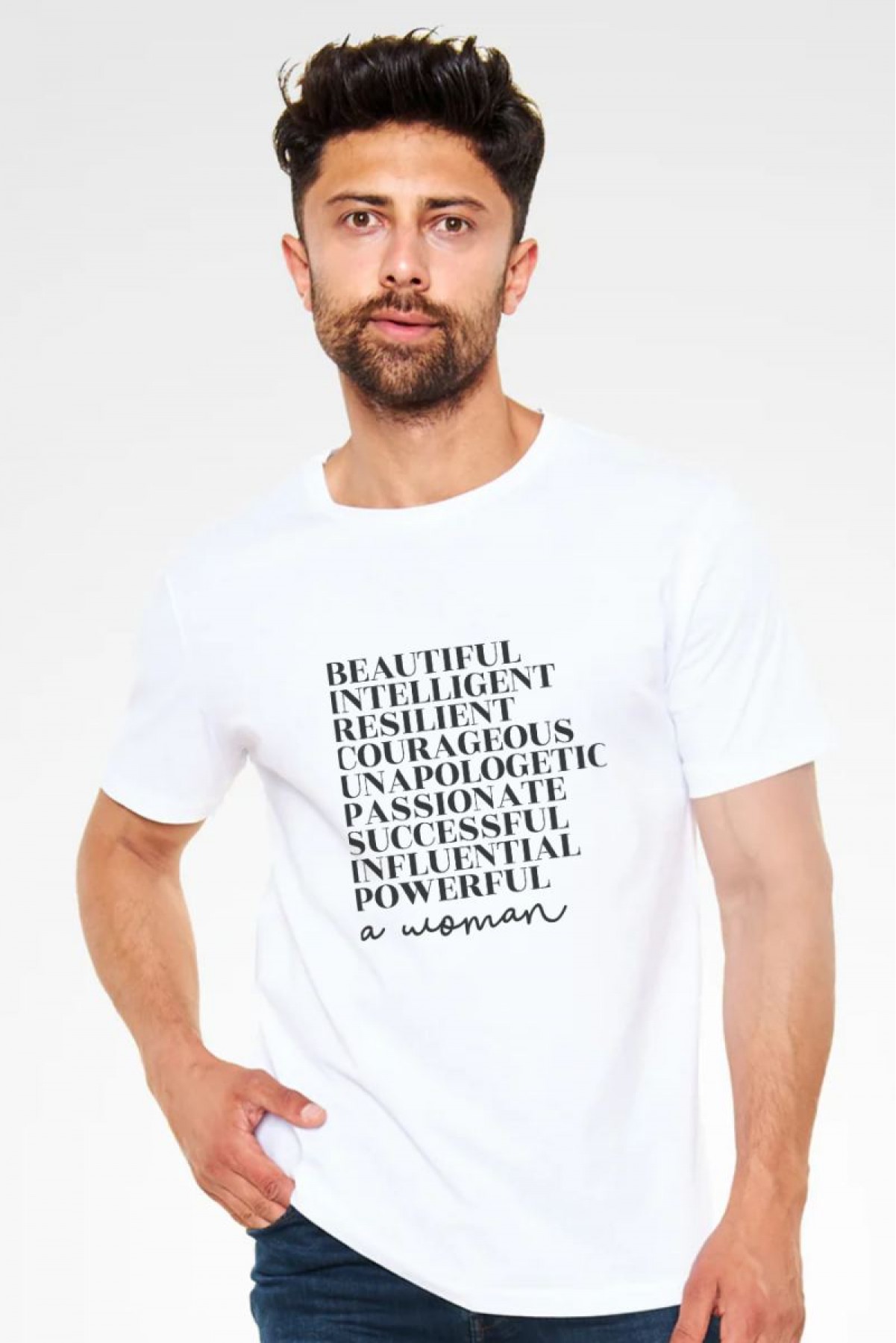Unisex Oversize 24/1 Penye DTF Baskılı Tişört - DTF205