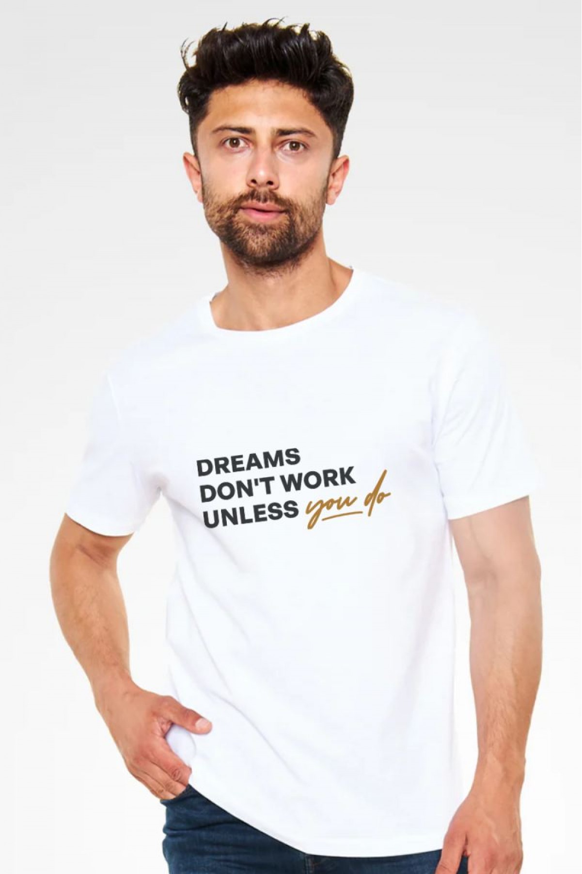 Unisex Oversize 24/1 Penye DTF Baskılı Tişört - DTF229