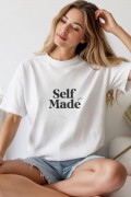 Unisex Oversize 24/1 Penye DTF Baskılı Tişört - DTF259