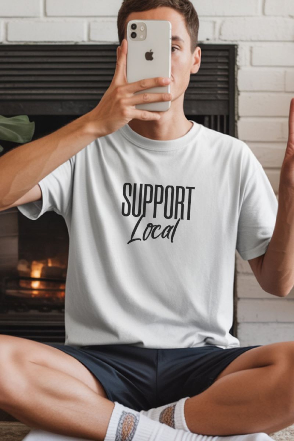 Unisex Oversize 24/1 Penye DTF Baskılı Tişört - DTF268