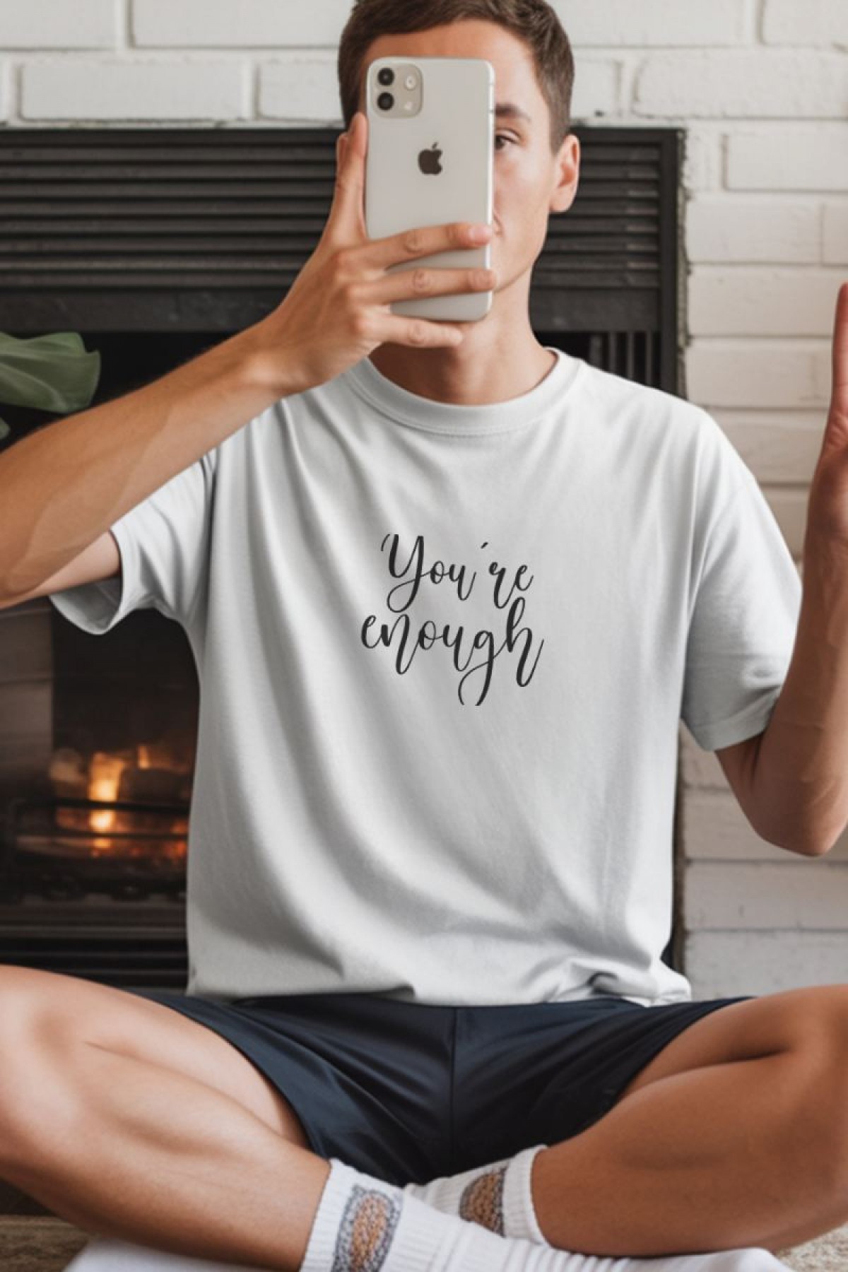 Unisex Oversize 24/1 Penye DTF Baskılı Tişört - DTF276