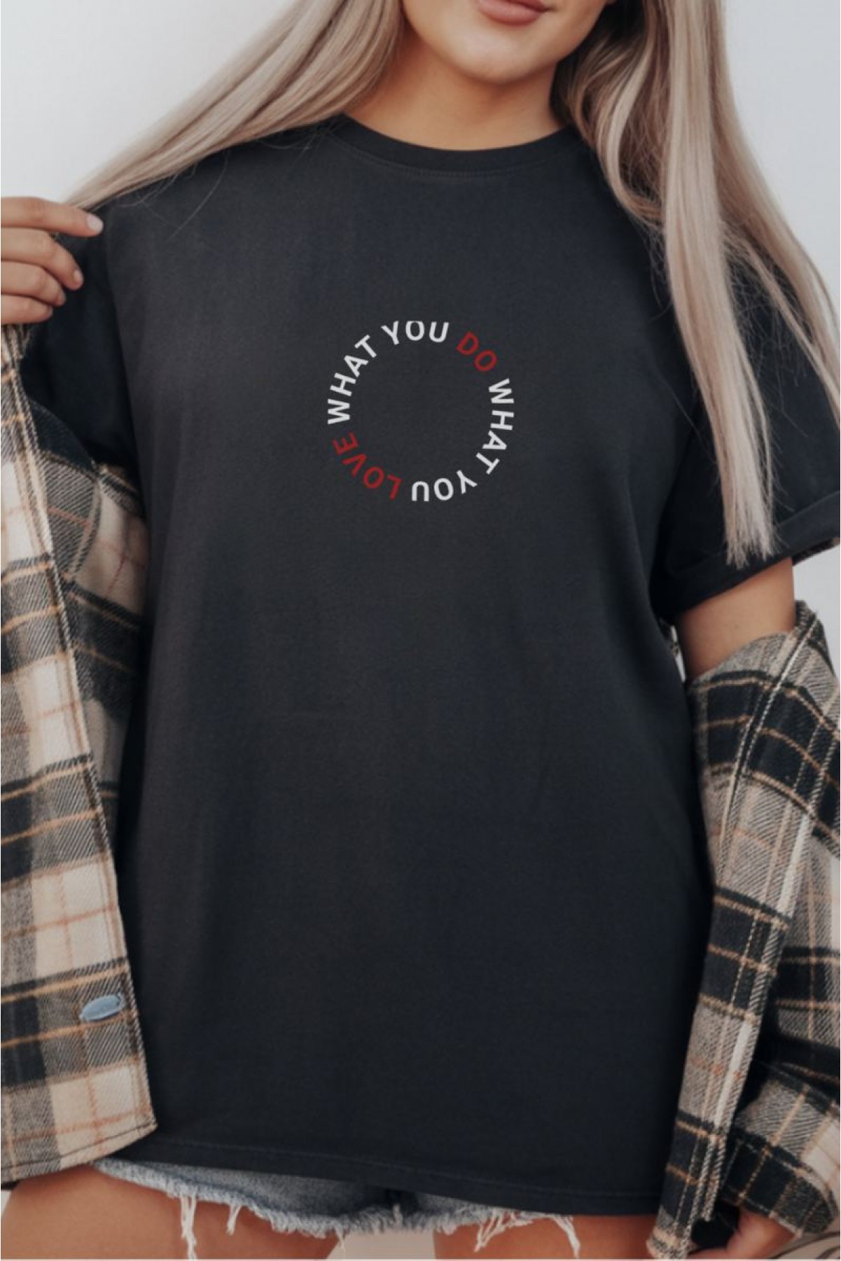 Unisex Oversize 24/1 Penye DTF Baskılı Tişört - DTF289