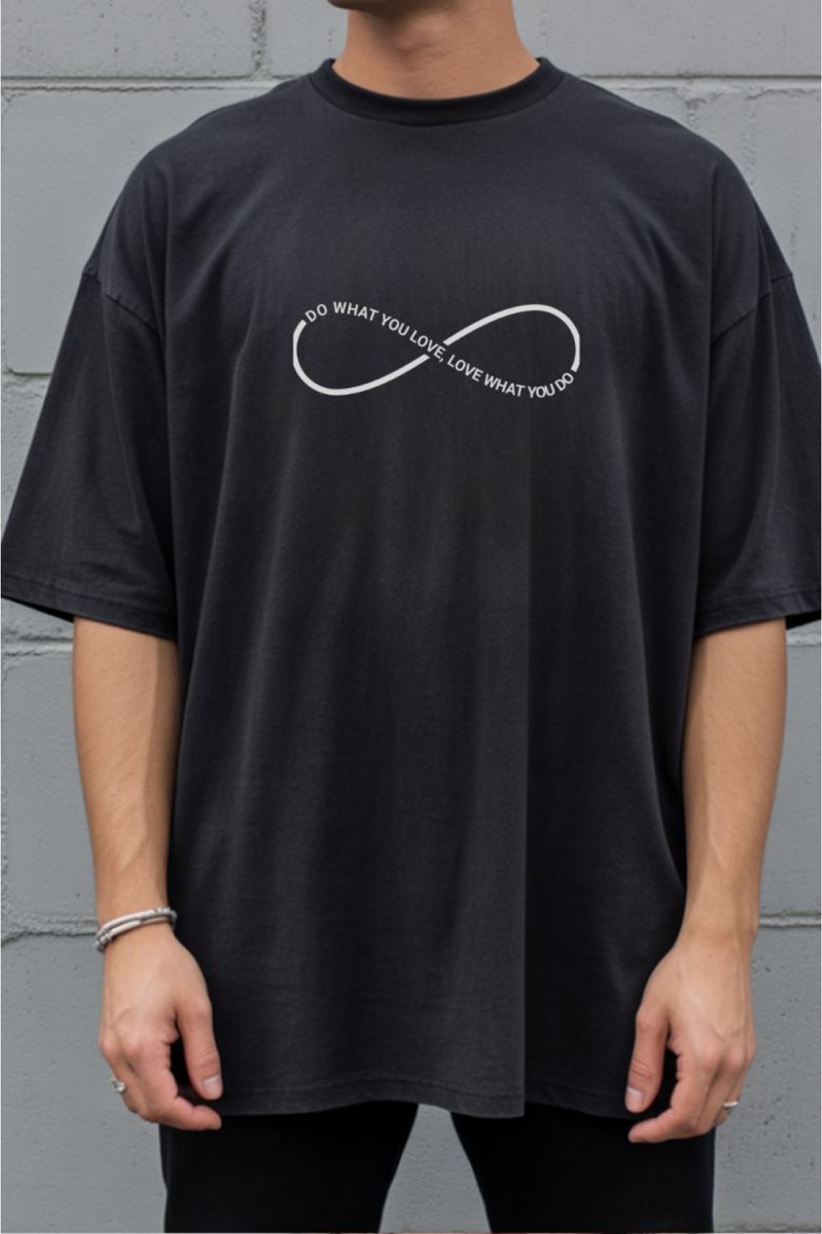 Unisex Oversize 24/1 Penye DTF Baskılı Tişört - DTF290