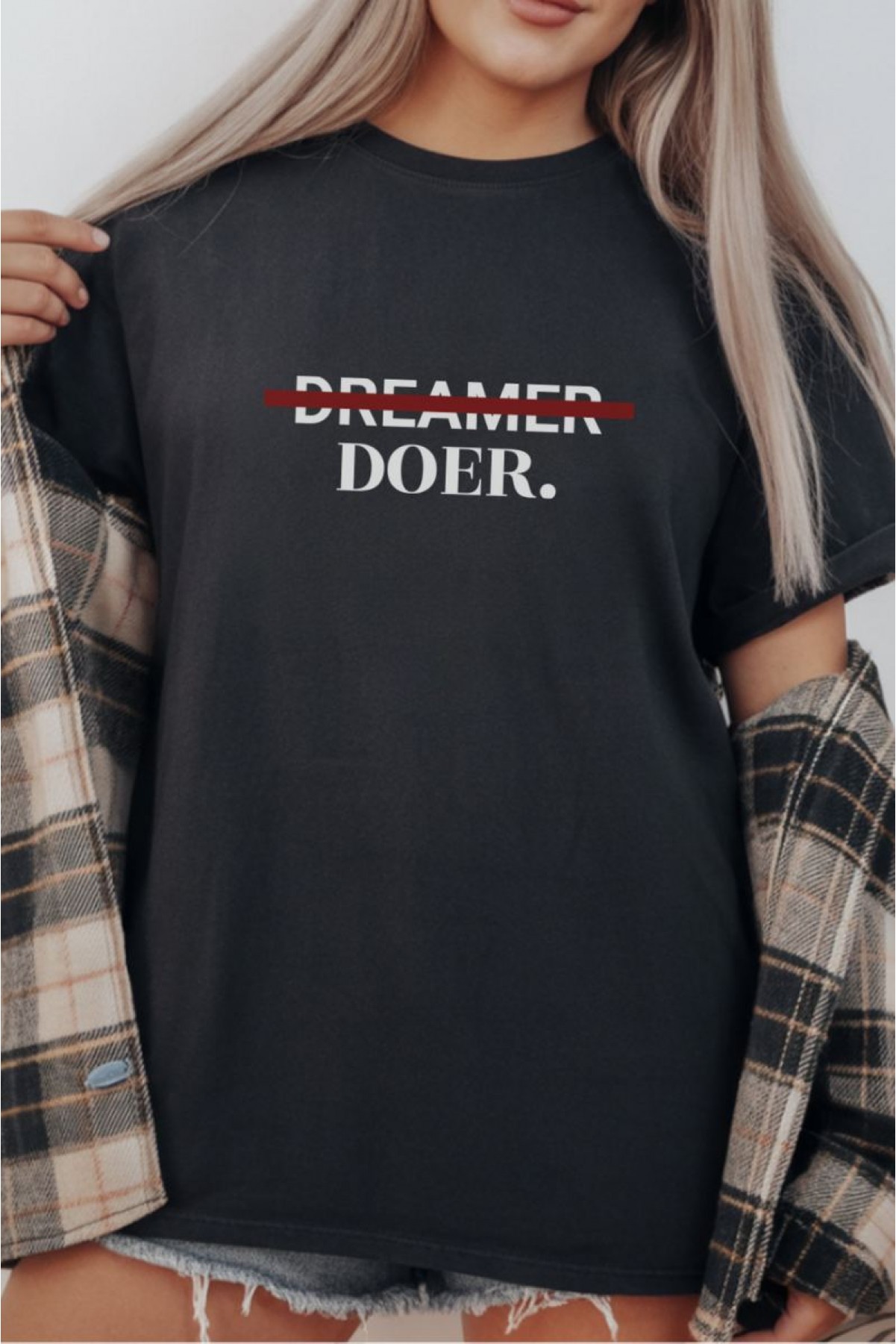 Unisex Oversize 24/1 Penye DTF Baskılı Tişört - DTF293