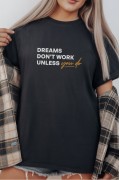 Unisex Oversize 24/1 Penye DTF Baskılı Tişört - DTF294