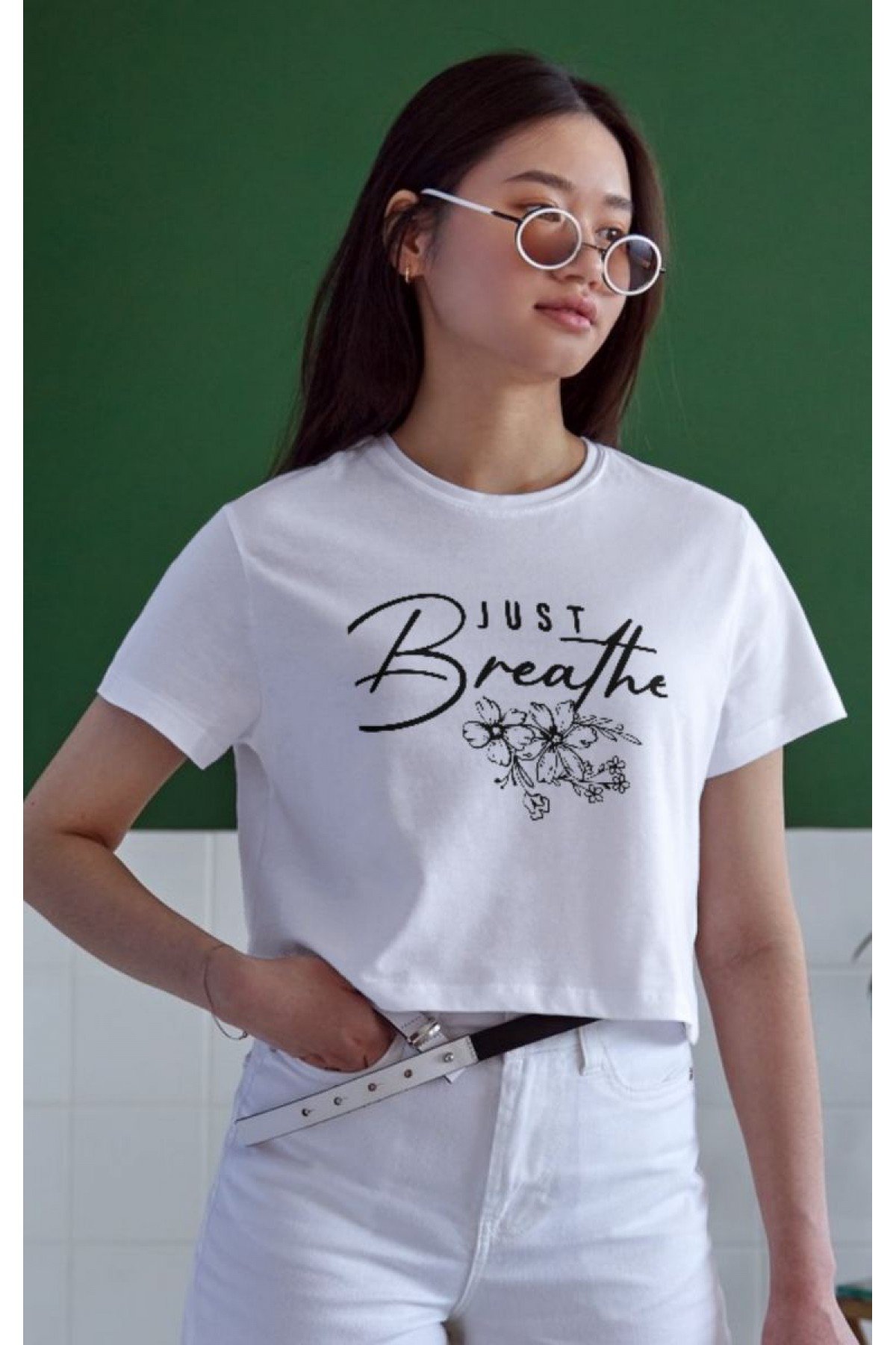 Unisex Oversize 24/1 Penye DTF Baskılı Tişört - DTF57