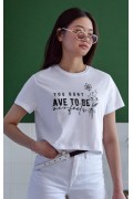 Unisex Oversize 24/1 Penye DTF Baskılı Tişört - DTF61