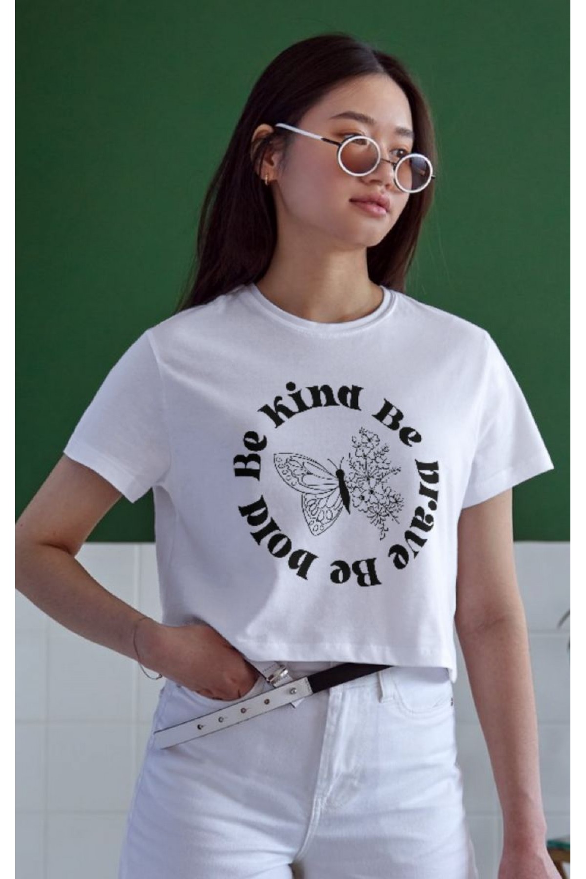 Unisex Oversize 24/1 Penye DTF Baskılı Tişört - DTF67