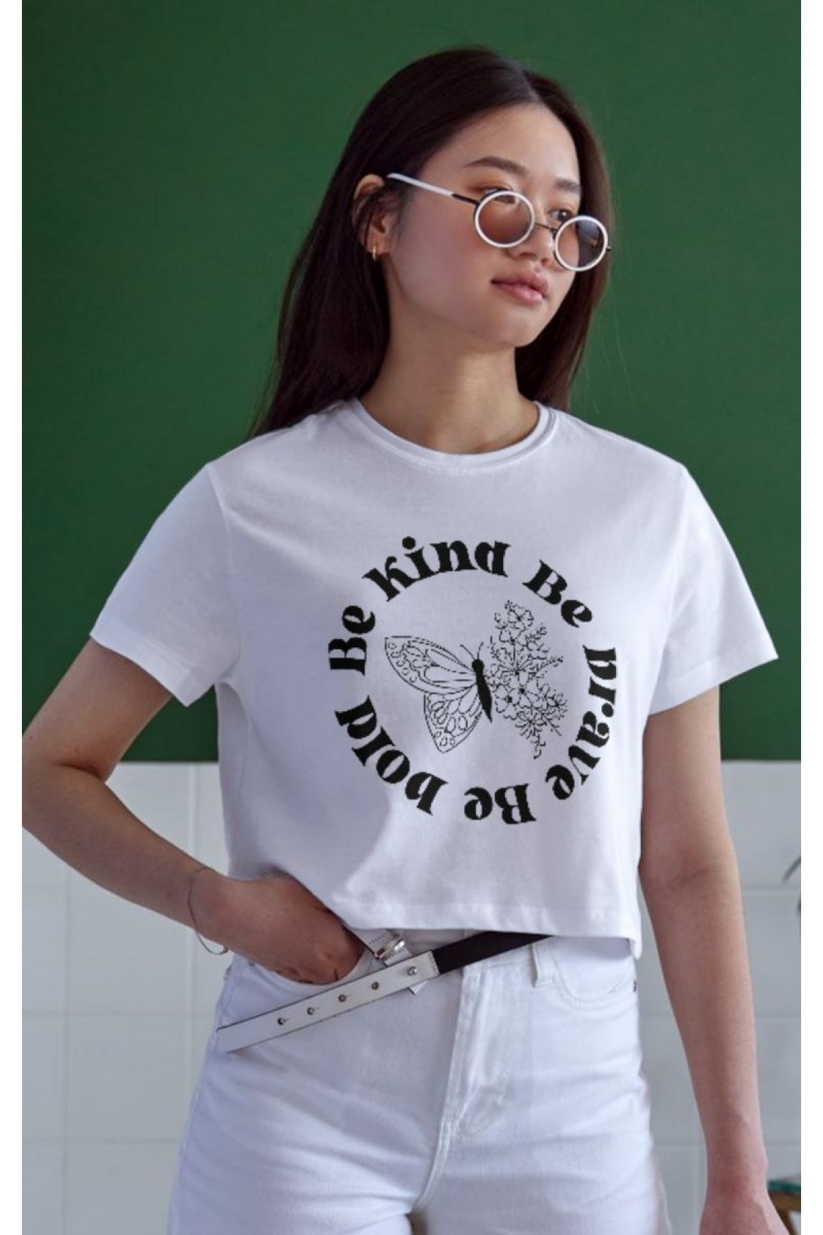 Unisex Oversize 24/1 Penye DTF Baskılı Tişört - DTF67
