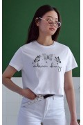 Unisex Oversize 24/1 Penye DTF Baskılı Tişört - DTF68