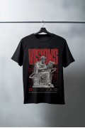 Unisex Oversize 24/1 Penye DTF Baskılı Tişört - DTF77