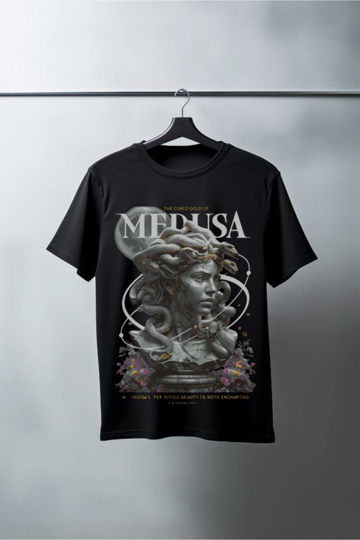 Unisex Oversize 24/1 Penye DTF Baskılı Tişört - DTF79