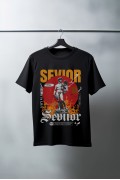 Unisex Oversize 24/1 Penye DTF Baskılı Tişört - DTF82