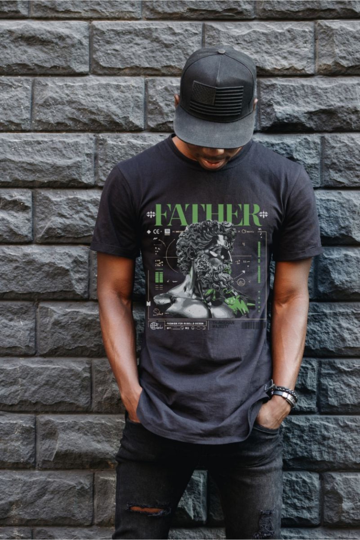 Unisex Oversize 24/1 Penye DTF Baskılı Tişört - DTF84