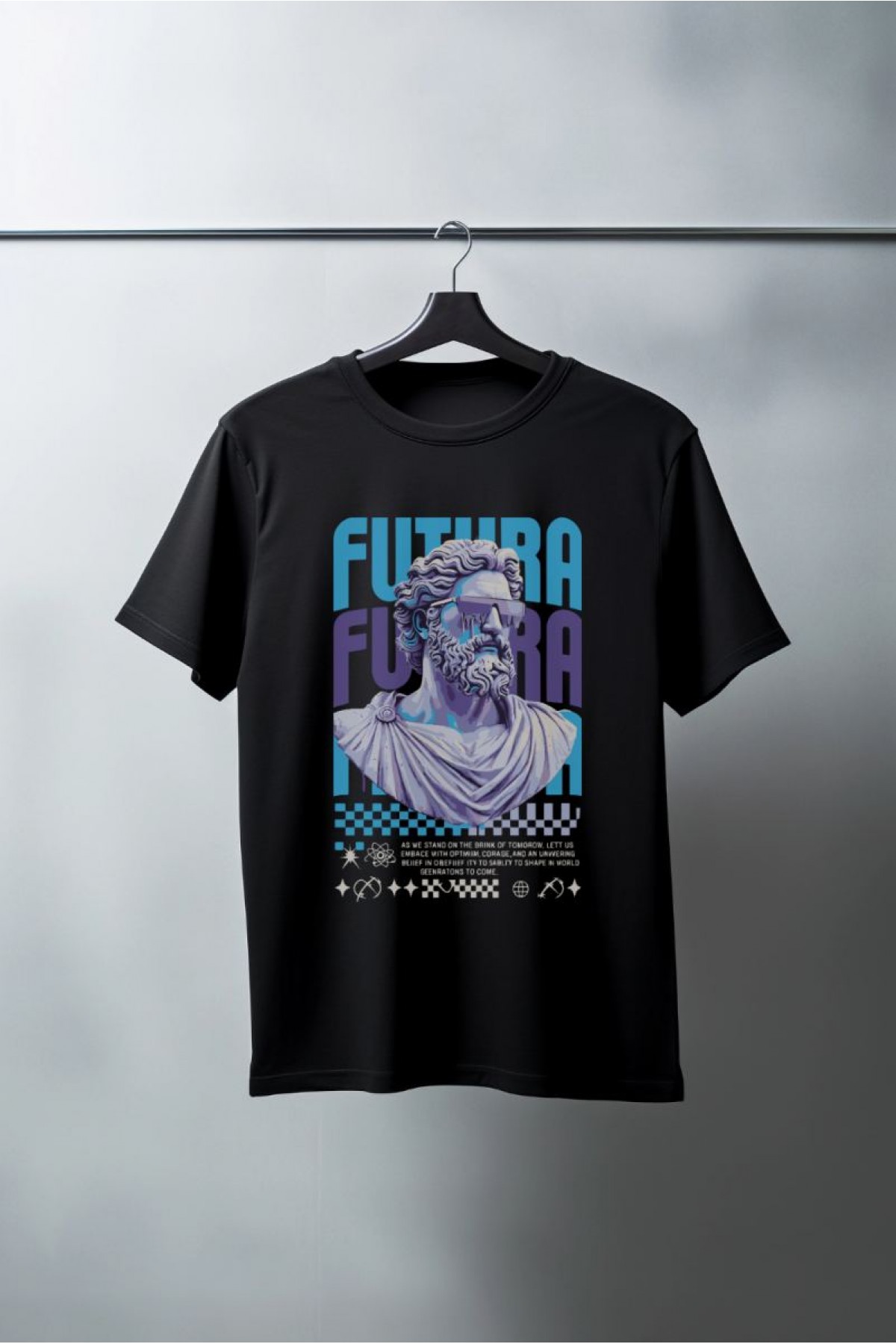 Unisex Oversize 24/1 Penye DTF Baskılı Tişört - DTF85