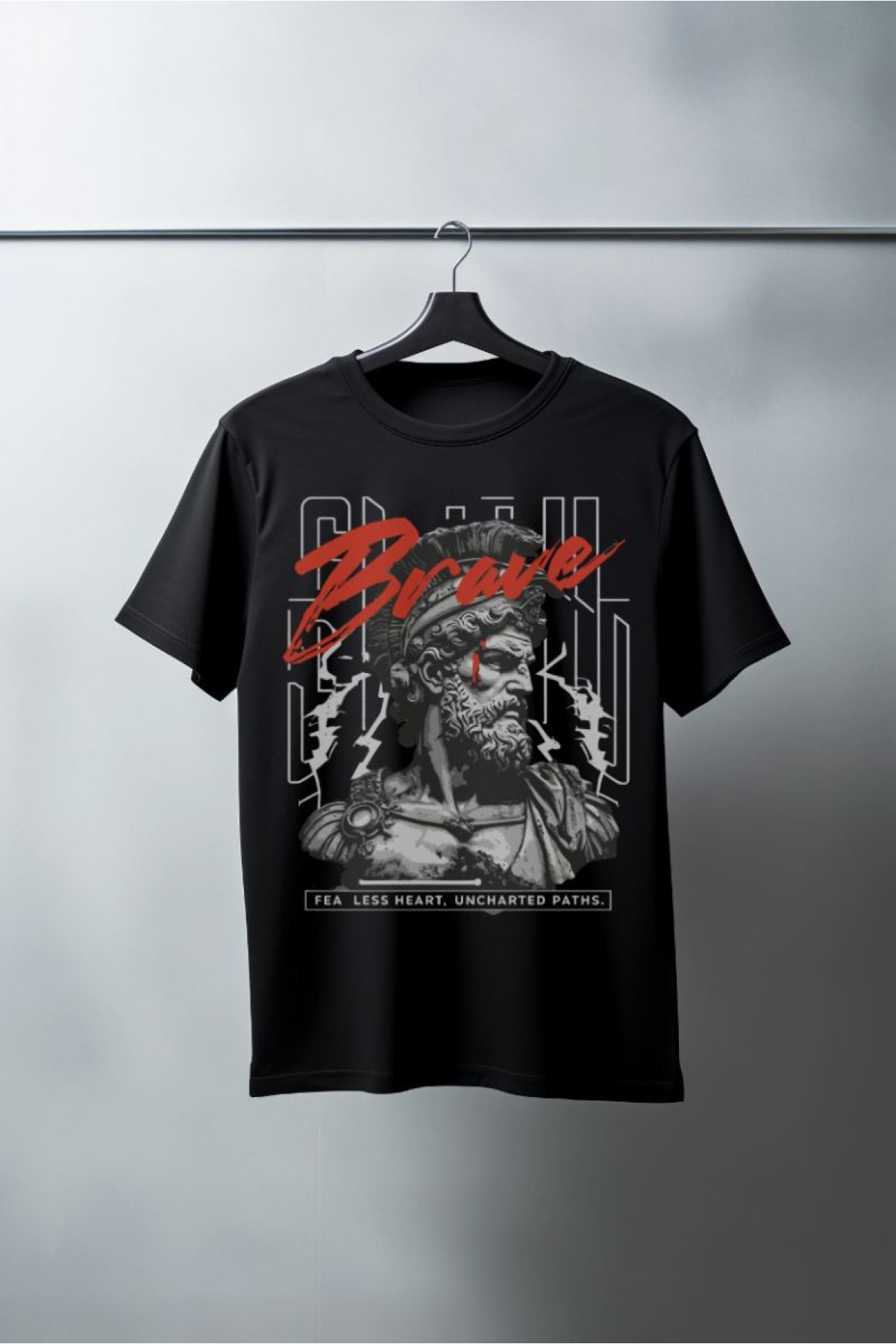 Unisex Oversize 24/1 Penye DTF Baskılı Tişört - DTF92