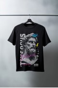 Unisex Oversize 24/1 Penye DTF Baskılı Tişört - DTF98