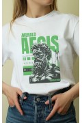 Unisex Oversize 24/1 Penye DTF Baskılı Tişört - DTF99