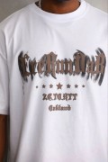 Erkek Baskılı T-Shirt Kısa Kol Bisiklet Yaka Regular Fit Tişört - Beyaz
