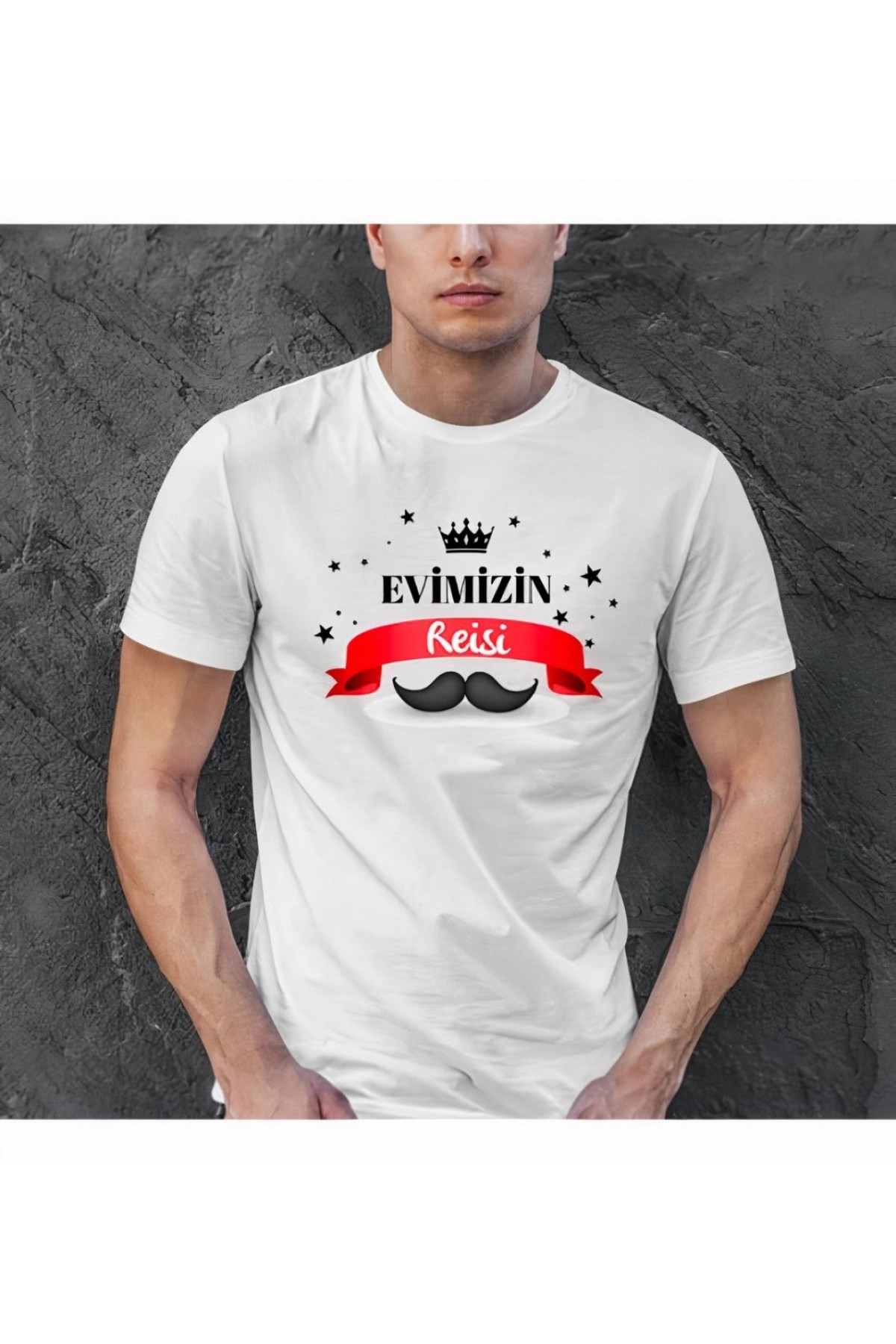 Babalar Günü Hediye Baba Temalı Baskılı Oversize Bisiklet Yaka T-shirt - Beyaz