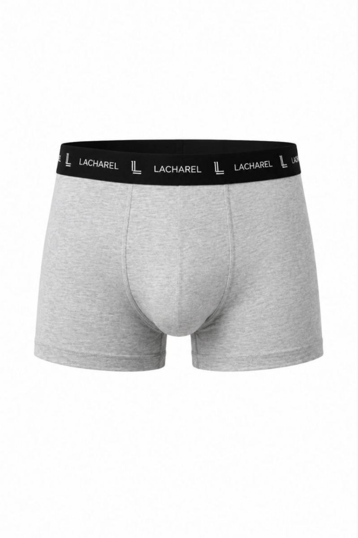 Erkek Likralı Pamuklu Nefes Alan Penye Boxer 3'lü Paket - Gri