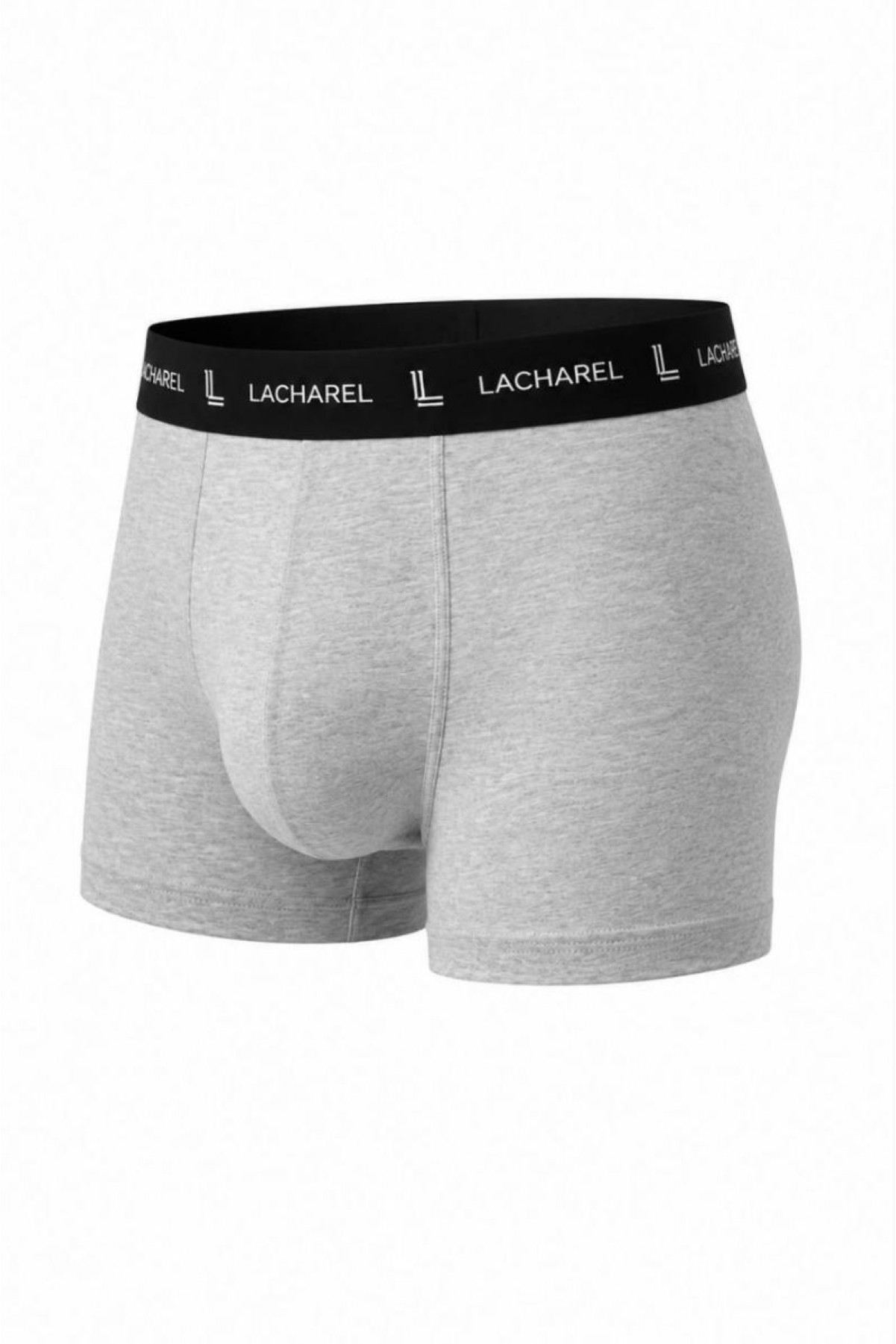 Erkek Likralı Pamuklu Nefes Alan Penye Boxer 3'lü Paket - Gri