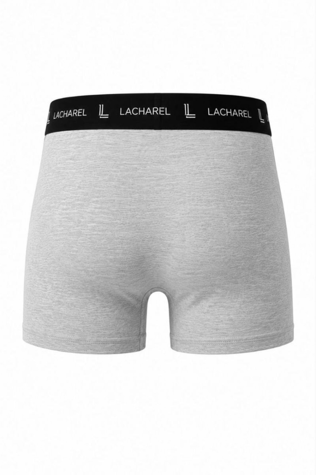 Erkek Likralı Pamuklu Nefes Alan Penye Boxer 3'lü Paket - Gri
