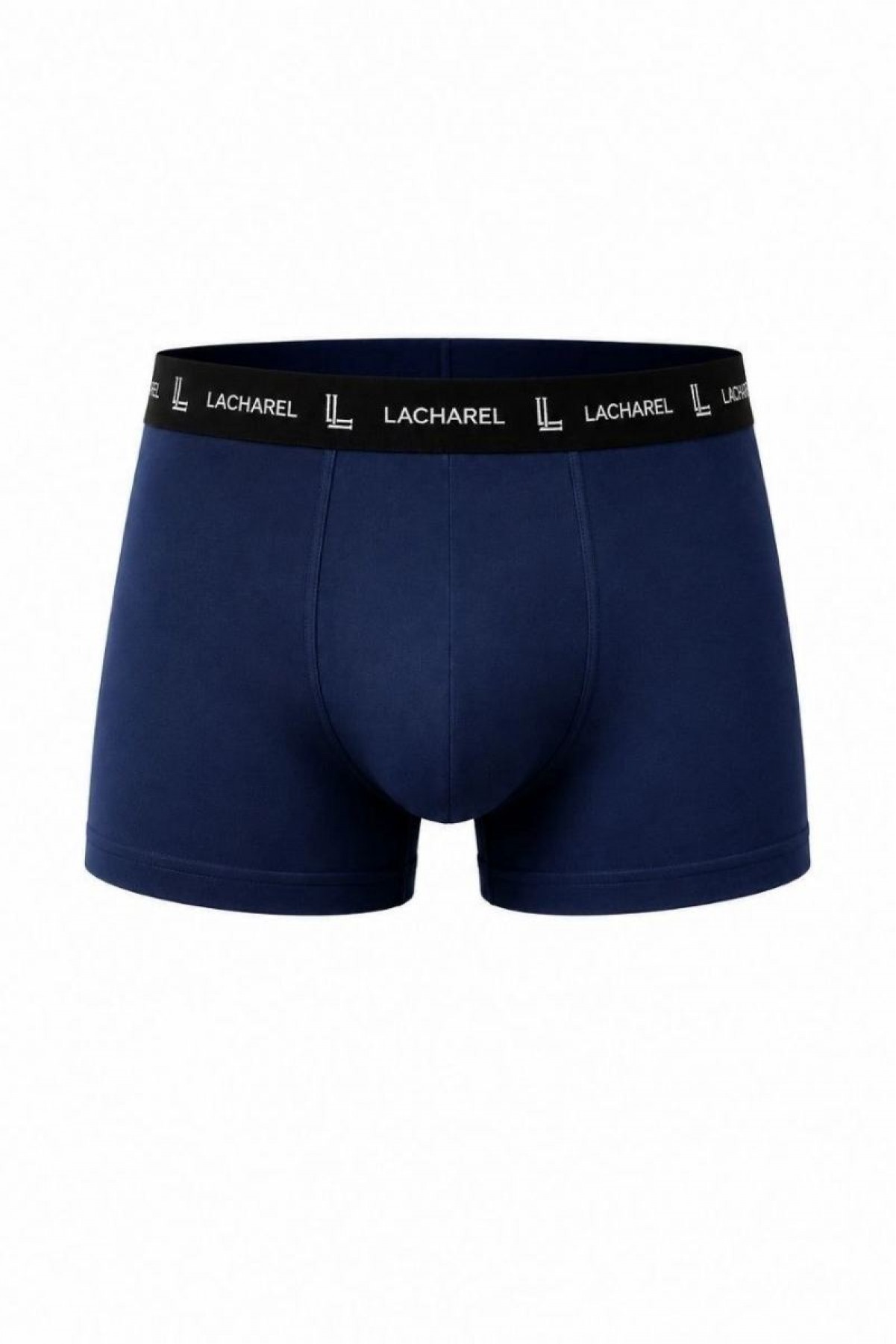 Erkek Likralı Pamuklu Nefes Alan Penye Boxer 3'lü Paket - Siyah - Gri - Lacivert