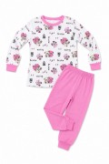 Kız Çocuk Premium Penye Koala Desenli Uzun Kollu Pijama Takımı 2-11 Yaş - Pembe