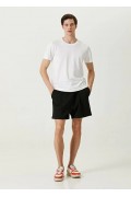 ERKEK  Tişört Basic Bisiklet Yaka Regular Kısa kol T-Shirt - Beyaz