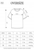 Erkek  Kısa kol Bisiklet Yaka Baskılı Oversize T-Shirt - Beyaz
