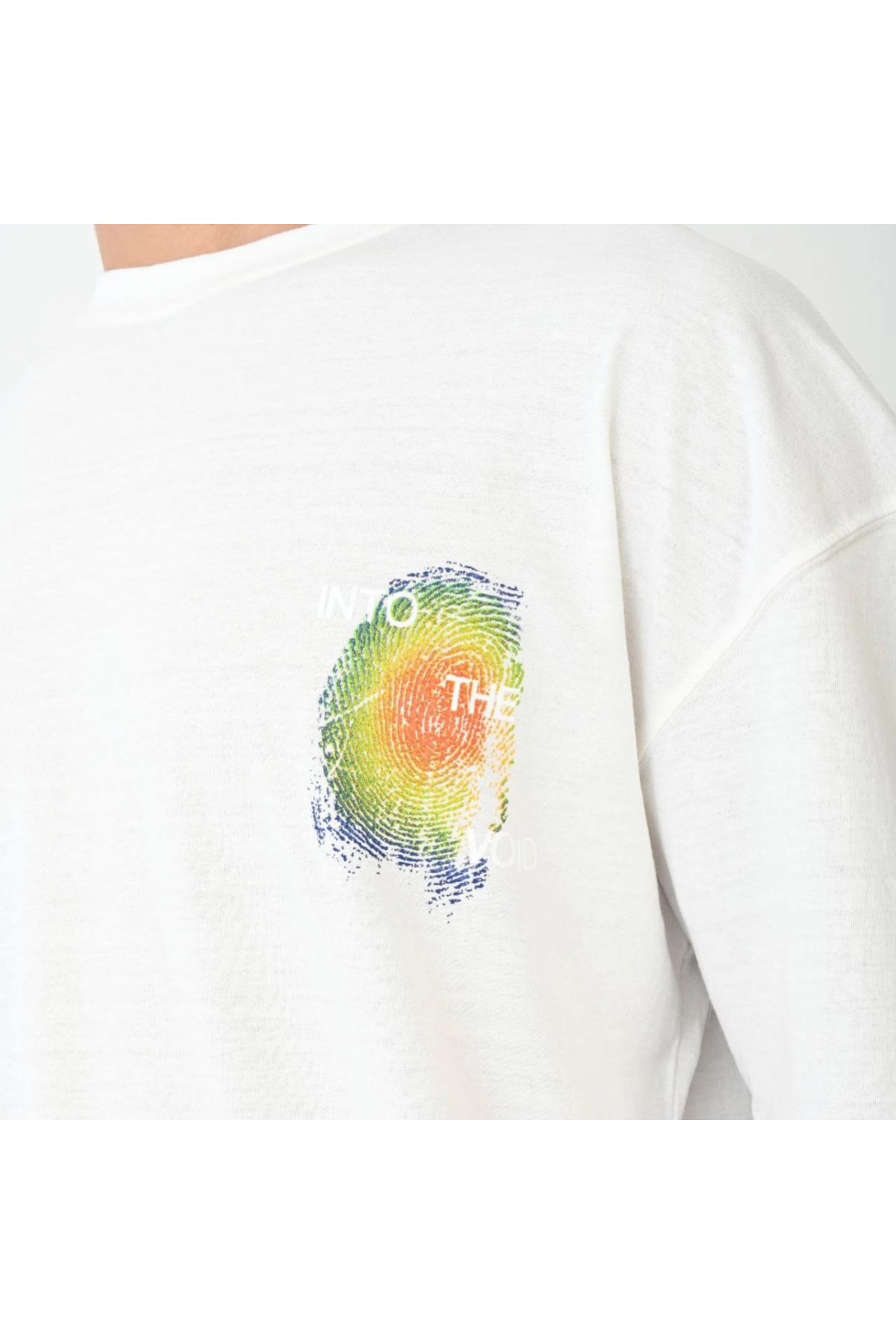 Erkek Kısa Kol Yazlık Tişört Bisiklet Yaka Baskılı Oversize T-Shirt - Beyaz