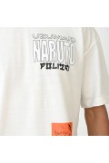 Erkek Kısa Kol Yazlık Tişört Bisiklet Yaka Baskılı Oversize T-Shirt - Beyaz