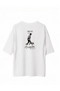 Erkek Kısa Kol Tişört Bisiklet Yaka ATATÜRK Baskılı T-Shirt -  Beyaz
