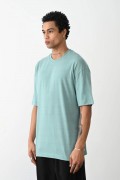 Erkek Tişört Düz Basic Penye Yazlık Bisiklet Yaka Kısa Kol T-Shirt - Mint Yeşili