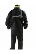 Erkek Motorcu Kurye Su Gecirmez Yağmurluk Takım - Siyah