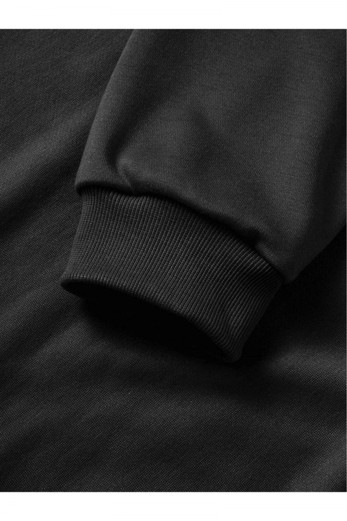 Erkek 10 Kasıma Özel 3 İplik Kapüşonlu Baskılı SweatShirt Hoodie - Siyah