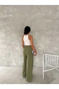Kadın Ayrobin Oversize Kadın Pantolon - Mint Yeşili
