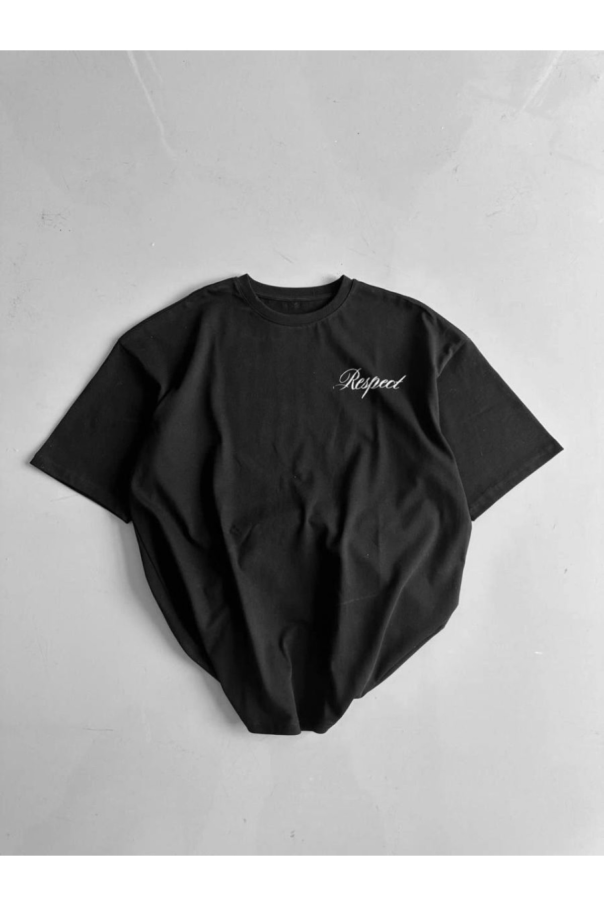Erkek Baskılı T-Shirt Kısa Kol Bisiklet Yaka Regular Fit Yazlık Tişört - Siyah
