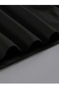 Kadın Kahve Desen Baskılı Tişört Kısa Kol Bisiklet Yaka Oversize T-Shirt - Siyah