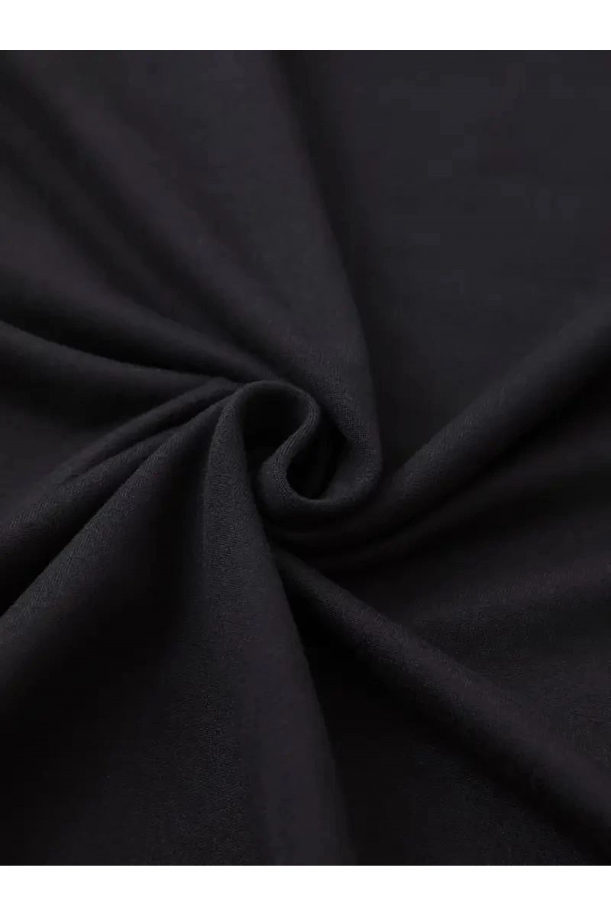 Kadın Kısa Kol Yazlık Tişört Bisiklet Yaka Baskılı Oversize T-Shirt - Siyah