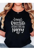 Kadın Kısa Kol Yazlık Tişört Bisiklet Yaka Baskılı Oversize T-Shirt - Siyah