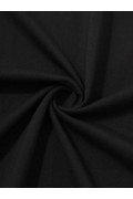 Erkek Kısa Kol Yazlık Tişört Bisiklet Yaka Baskılı Oversize T-Shirt - Siyah