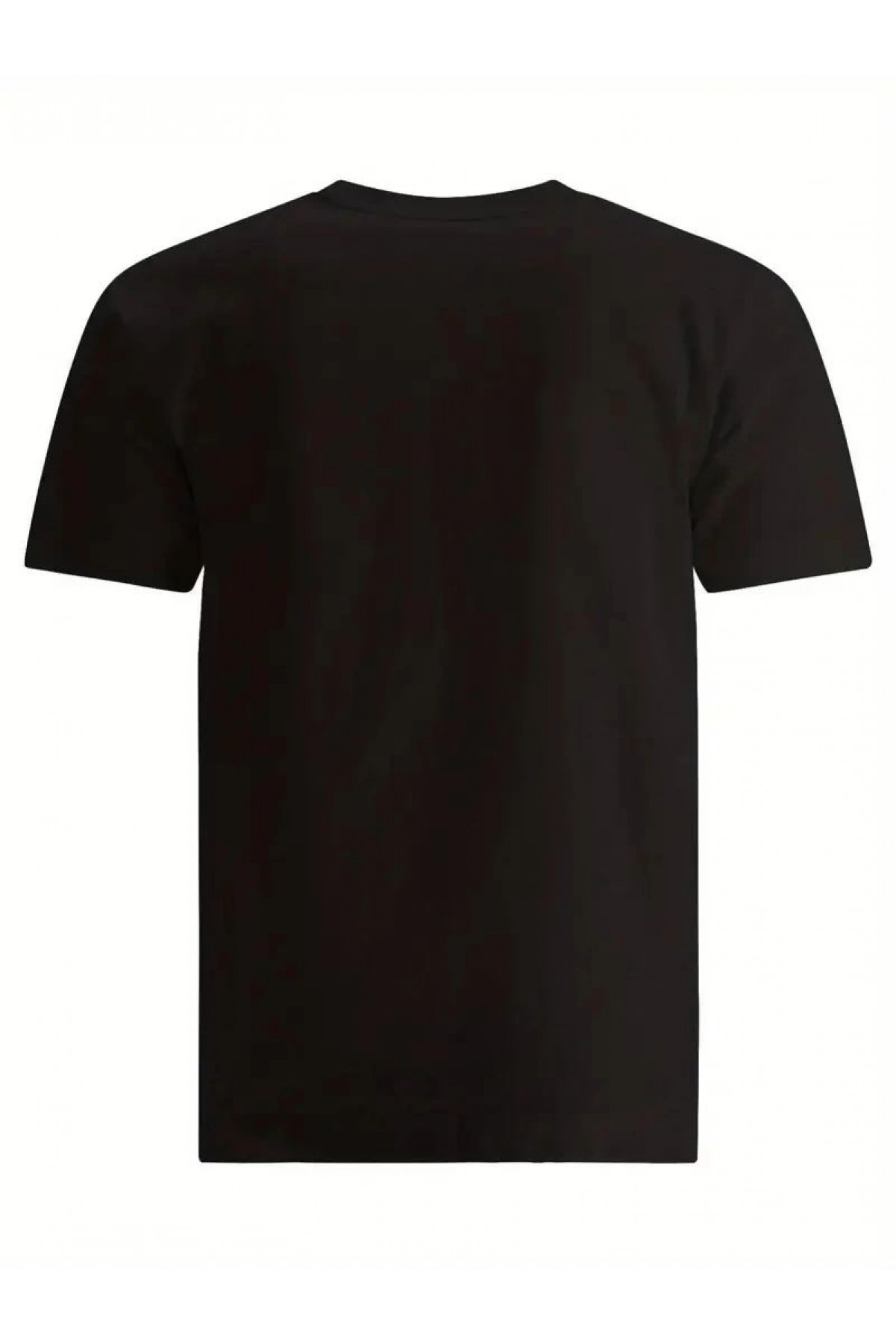 Erkek Baskılı T-Shirt Kısa Kol Bisiklet Yaka Regular Fit Rahat Kalıp Tişört - Siyah