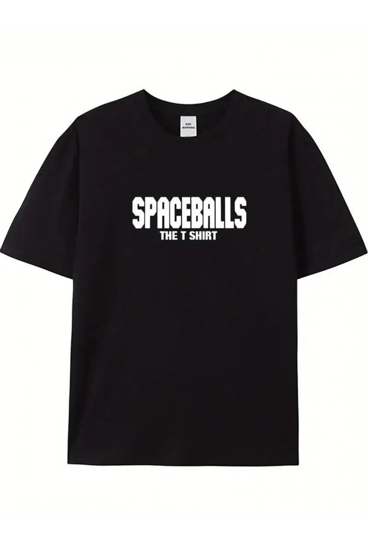 Erkek Baskılı T-Shirt Kısa Kol Bisiklet Yaka Regular Fit Rahat Kalıp Tişört - Siyah