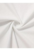 Erkek Sarj %1 Baskılı T-Shirt Kısa Kol Bisiklet Yaka Regular Fit Tişört - Beyaz