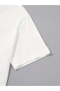 Erkek Tişört Palmiye Baskılı Bisiklet Yaka Kısa Kol T-Shirt - Beyaz