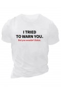 Erkek Baskılı T-Shirt Kısa Kol Bisiklet Yaka Regular Fit Rahat Kalıp Günlük Tişört - Beyaz