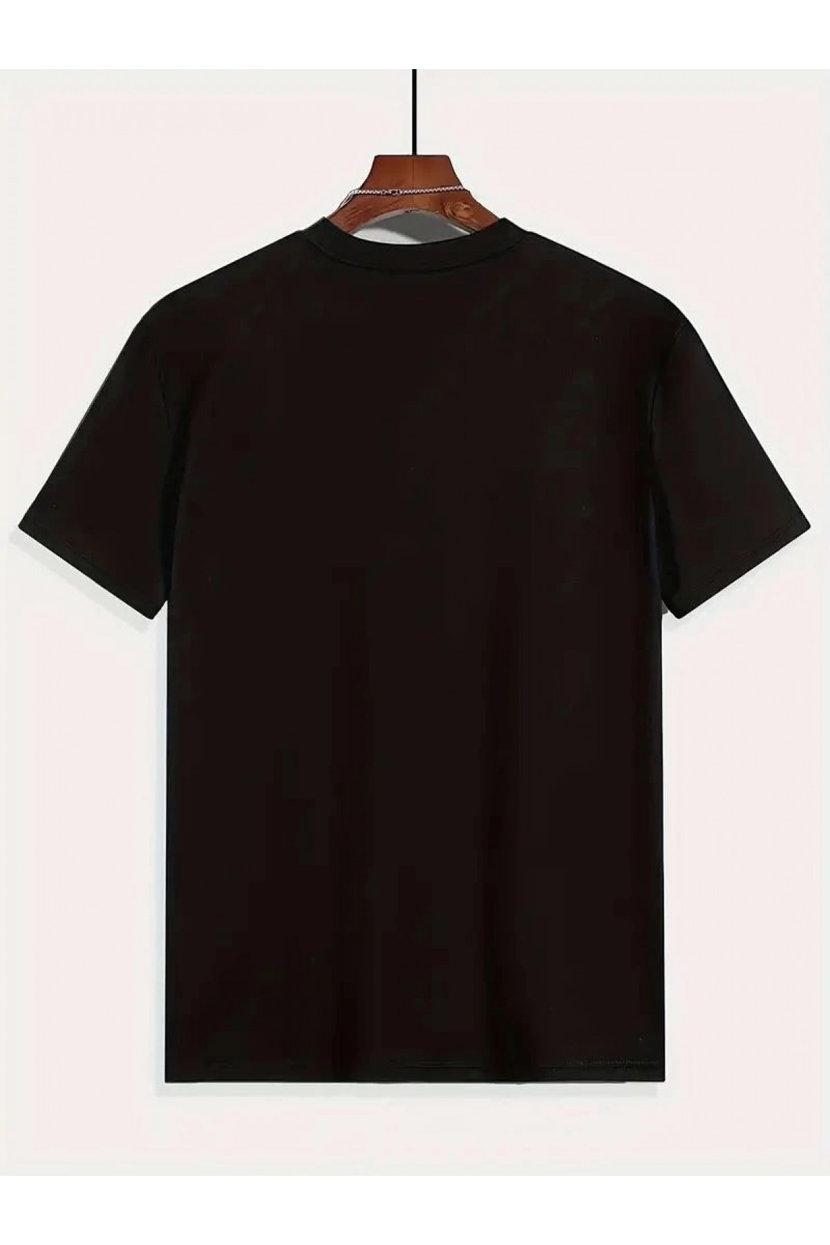 Erkek Tişört Araba Baskılı Kısa kol t-shirt - Siyah