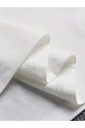 Erkek Baskılı Tişört Kısa Kol Bisiklet Yaka Regular fit Rahat kalıp T-Shirt - Beyaz